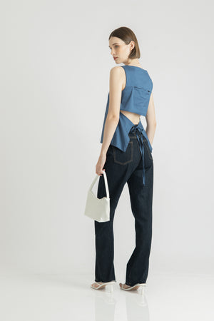 
            
                Load image into Gallery viewer, Mari Top in Denim Blue
            
        
