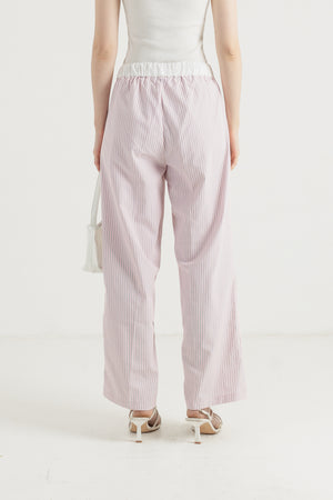 Rami Pants in Stripe Pink