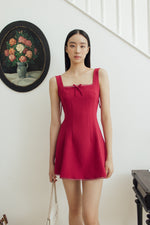 Rosie Dress in Cherry Red