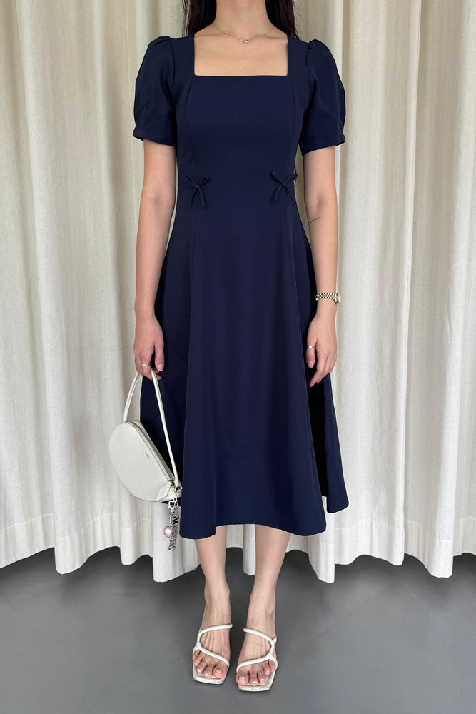 Suan Dress Sleeve Navy