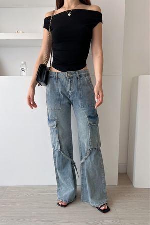 Tori Jeans in Acid Washed