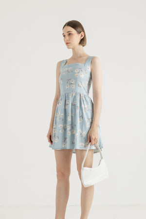 Wonmi Dress in Floral White