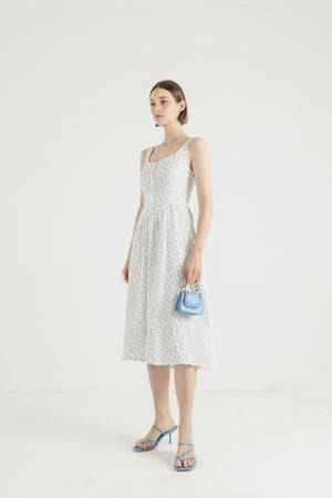 Woori Dress in Floral Blue