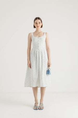 Woori Dress in Floral Blue