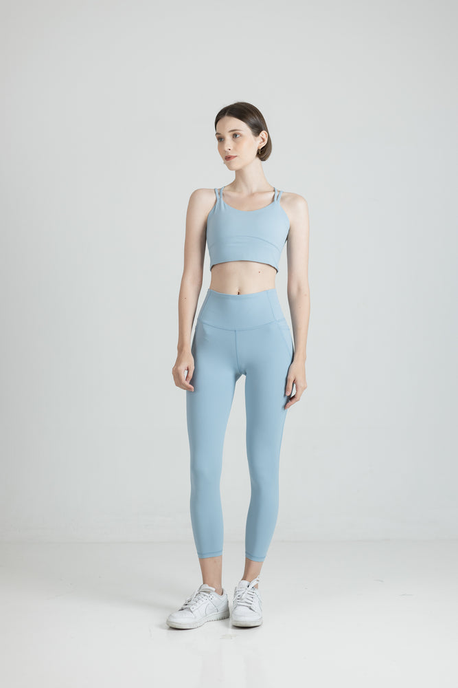 
            
                Load image into Gallery viewer, Cloud Sports Bra in Powder Blue
            
        