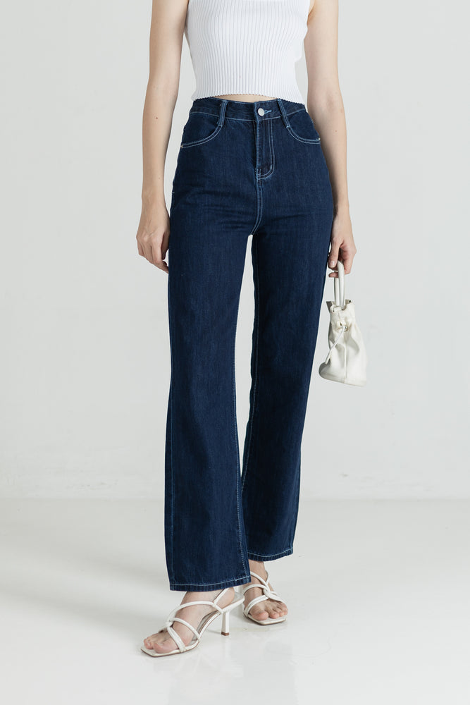 
            
                Load image into Gallery viewer, Doyeon Jeans in Navy
            
        