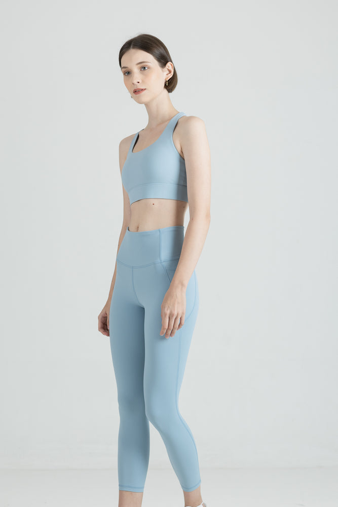 
            
                Load image into Gallery viewer, Energy Sports Bra in Powder Blue
            
        
