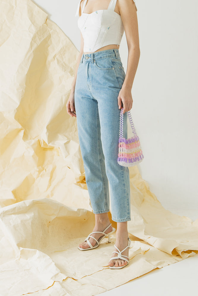 
            
                Load image into Gallery viewer, Jieun Jeans in Denim
            
        